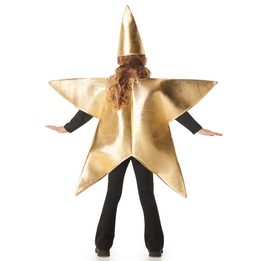 Kids Golden Star Costume with Cap