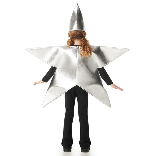 Kids Silver Star Costume with Cap