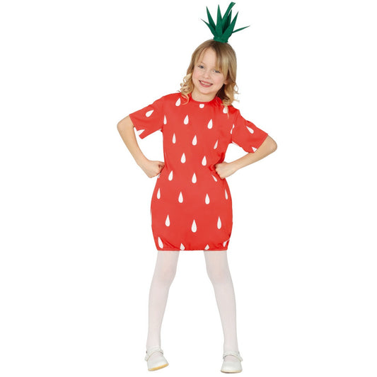 Girls Strawberry Dress Costume