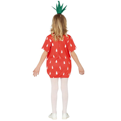 Girls Strawberry Dress Costume