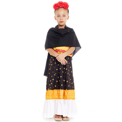 Girls Frida Kahlo Flowers Costume