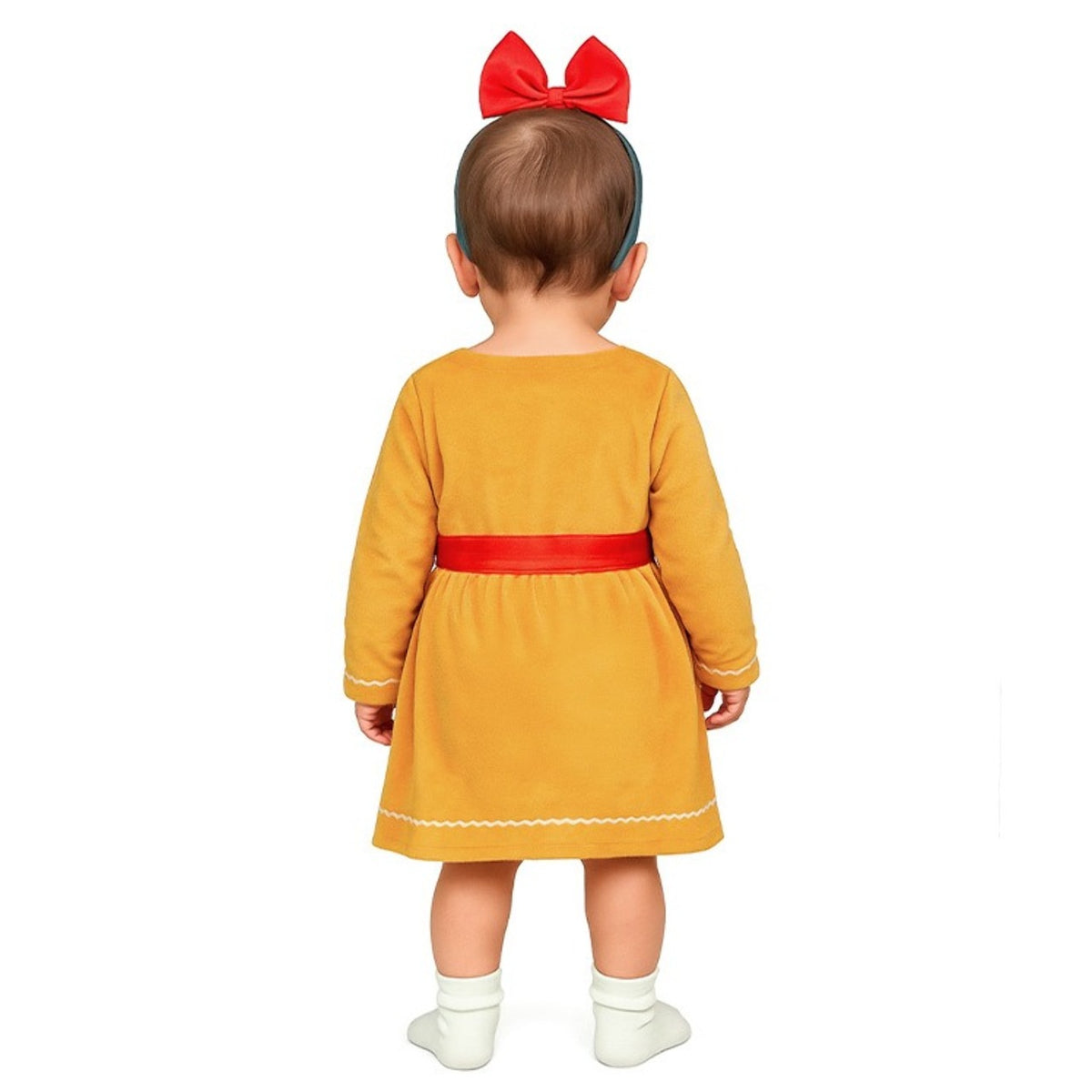 Baby Gingerbread Cookie Costume with Bow Tie