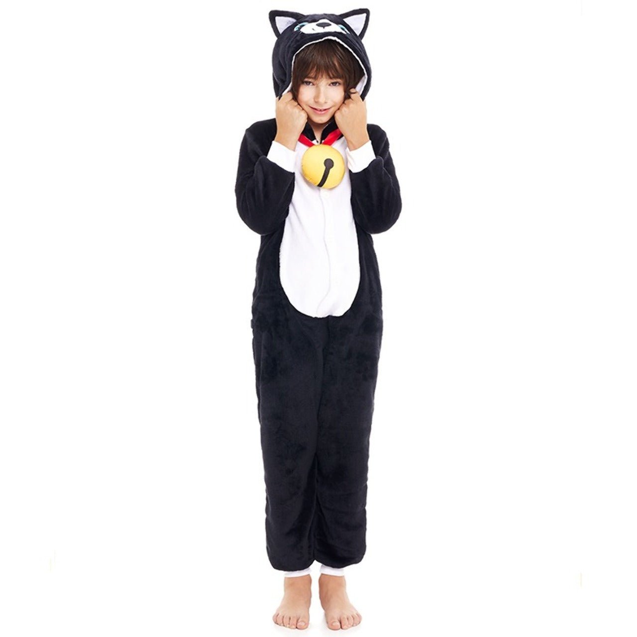 Kids Cat Hooded Costume
