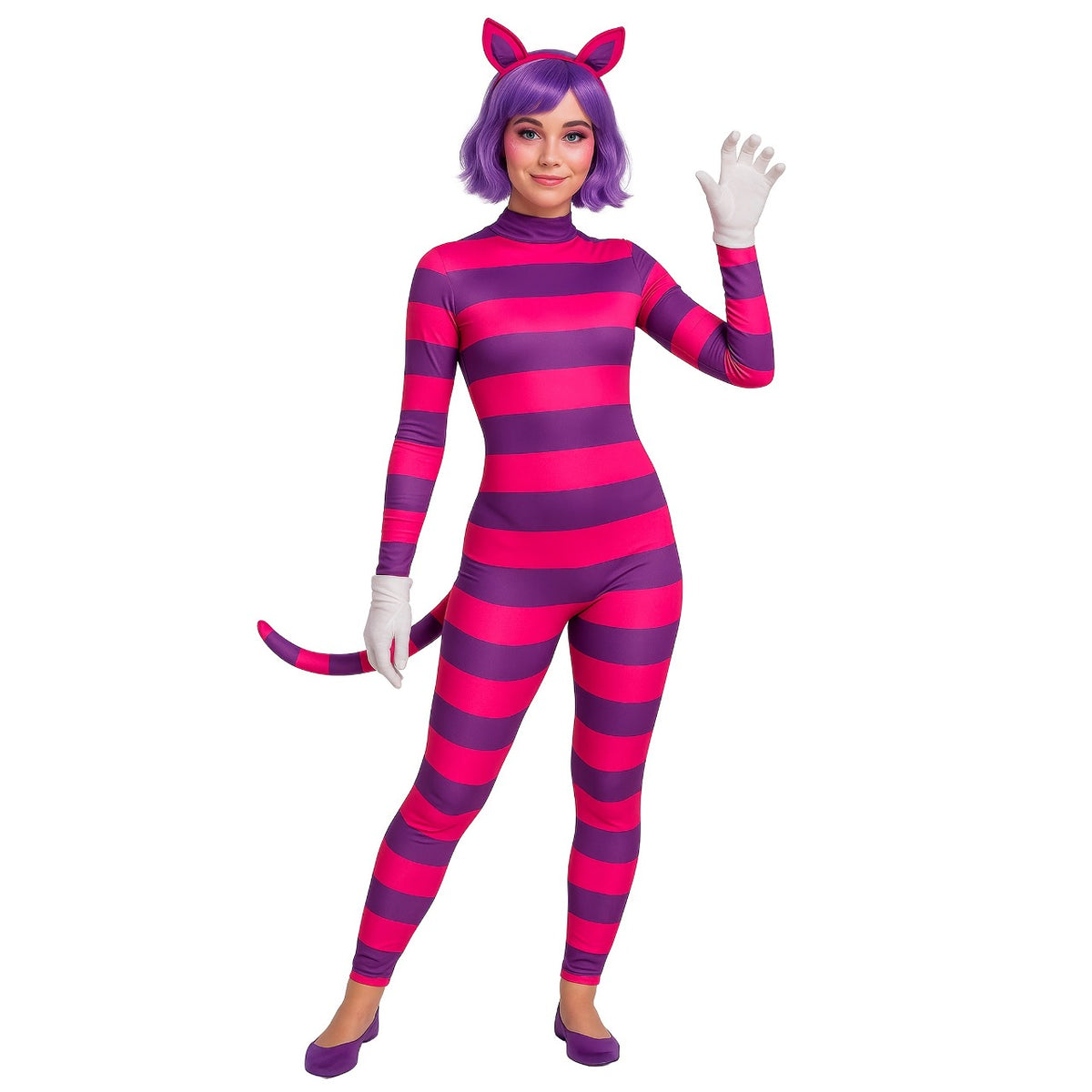 Adult Two-Tone Cheshire Cat Costume