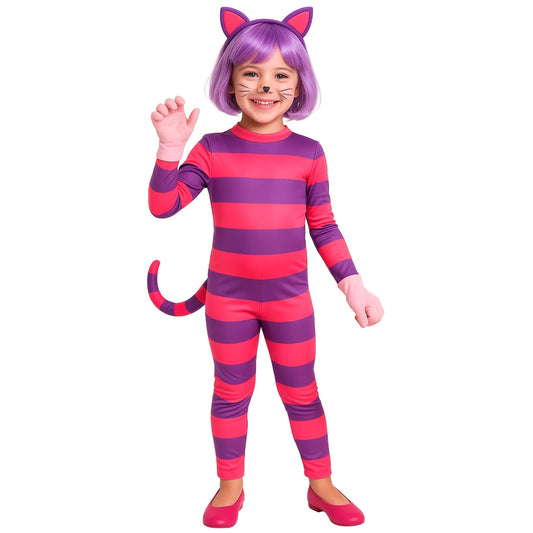 Kids Two-Tone Cheshire Cat Costume