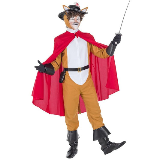 Mens Puss in Boots Cape Costume