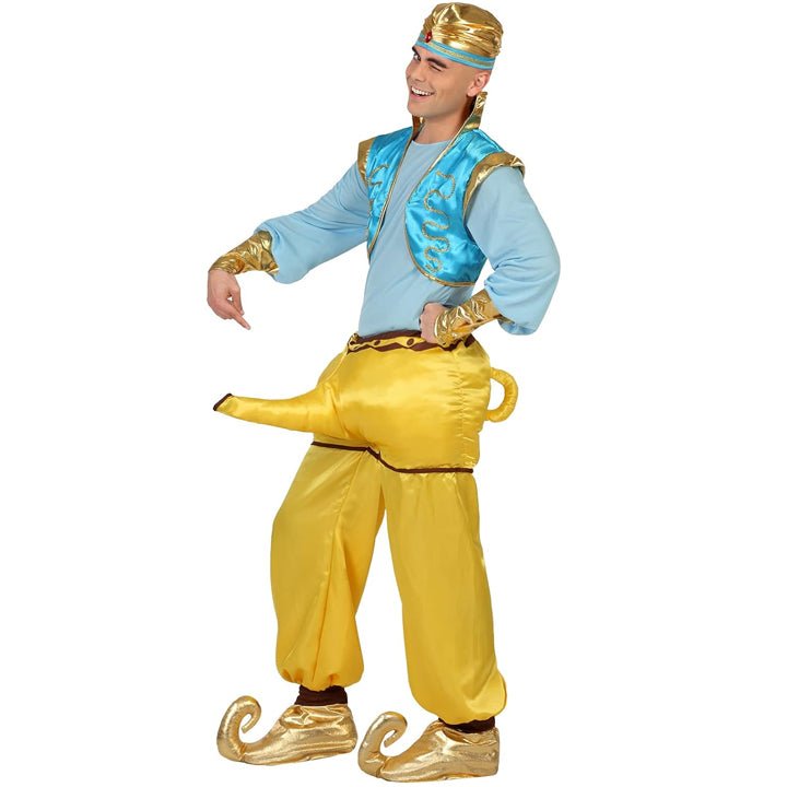 Mens Genie Costume with Magic Lamp