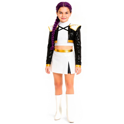 Girls White K-Pop Singer Costume