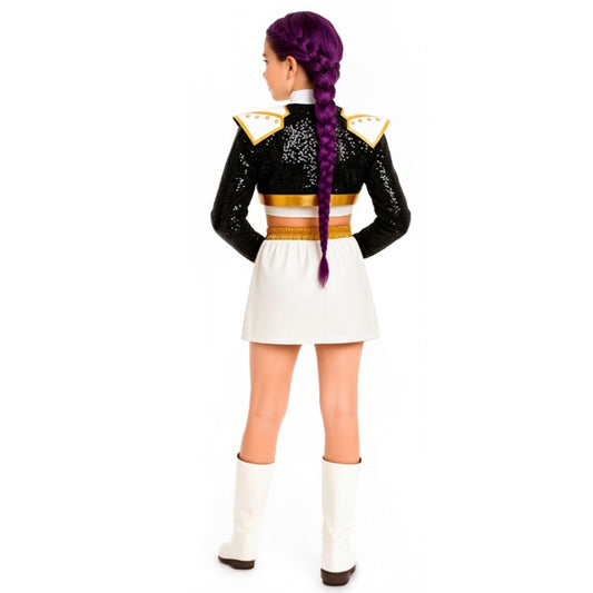 Girls White K-Pop Singer Costume
