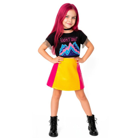 Girls Fuchsia K-Pop Singer Costume