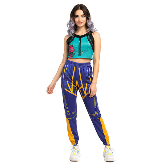 Womens Blue K-Pop Singer Costume