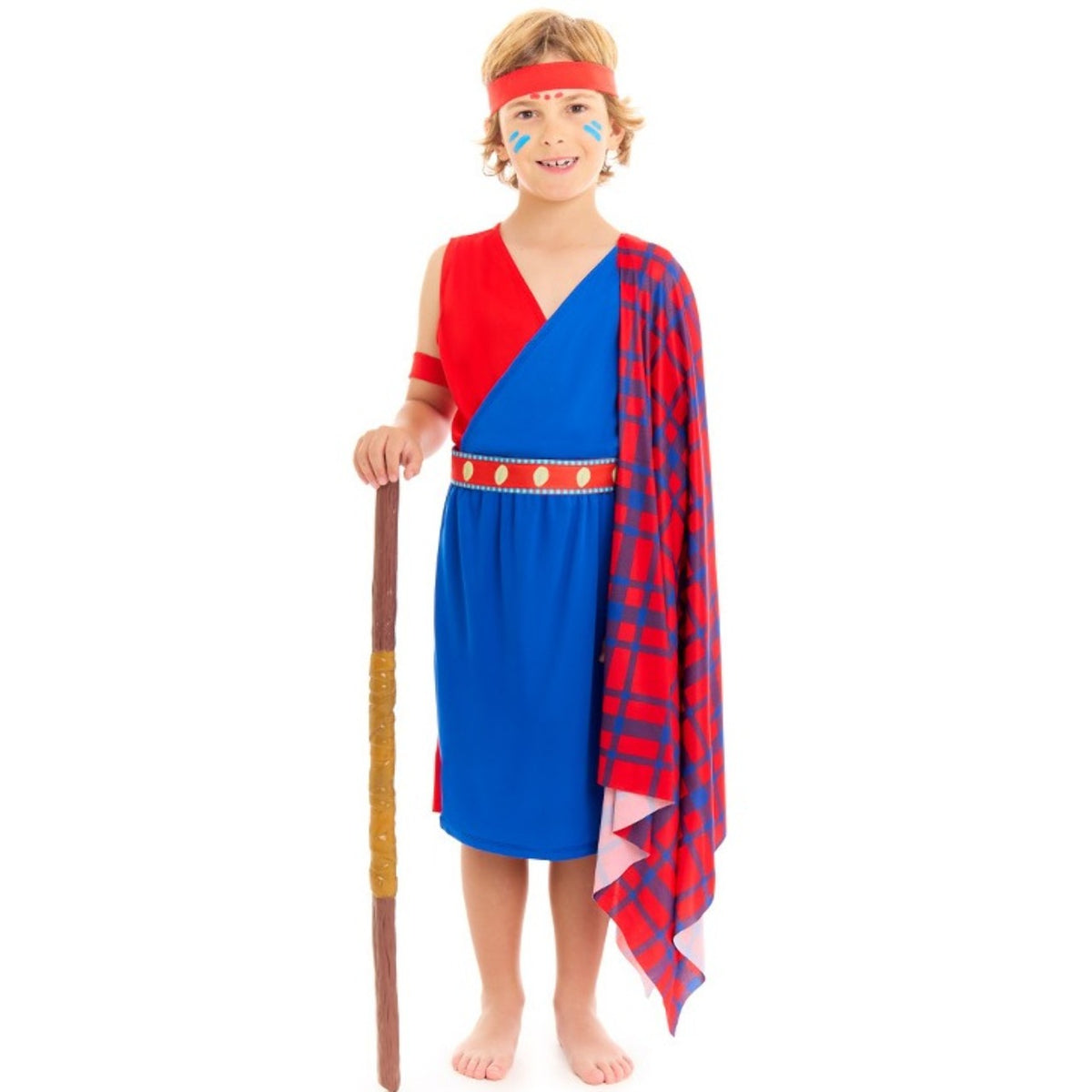 Boys Masai Tribe Warrior Costume