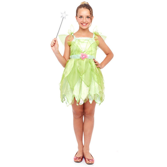 Girls Green Fairy Costume