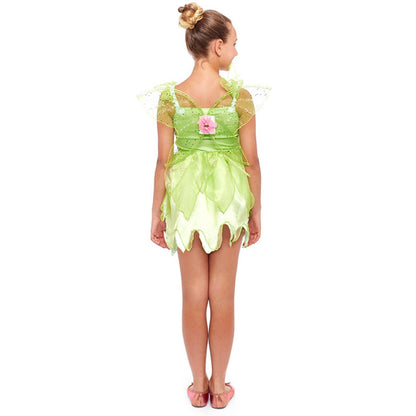 Girls Green Fairy Costume