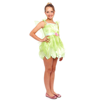 Girls Green Fairy Costume