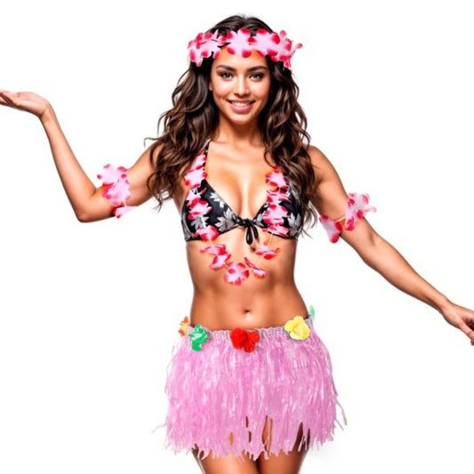 Womens Pink Hawaiian Costume