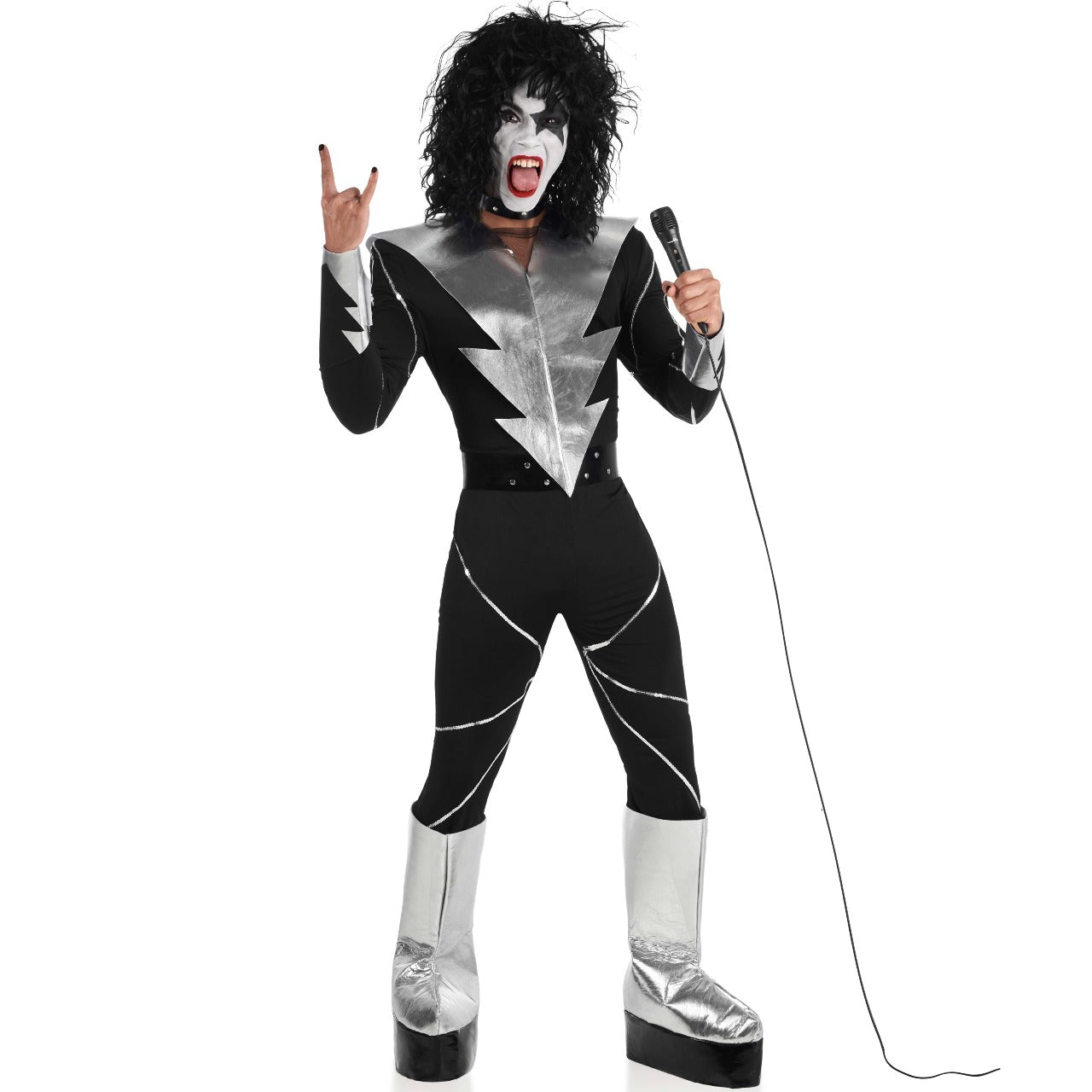 Mens Heavy Metal Kiss Costume