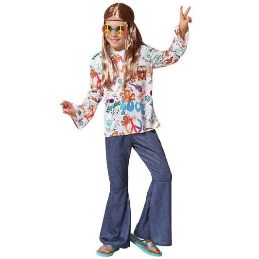 Boys Multicolour Hippie Costume