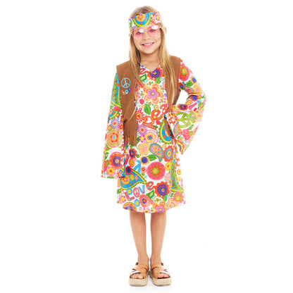 Girls Hippie Peace Costume