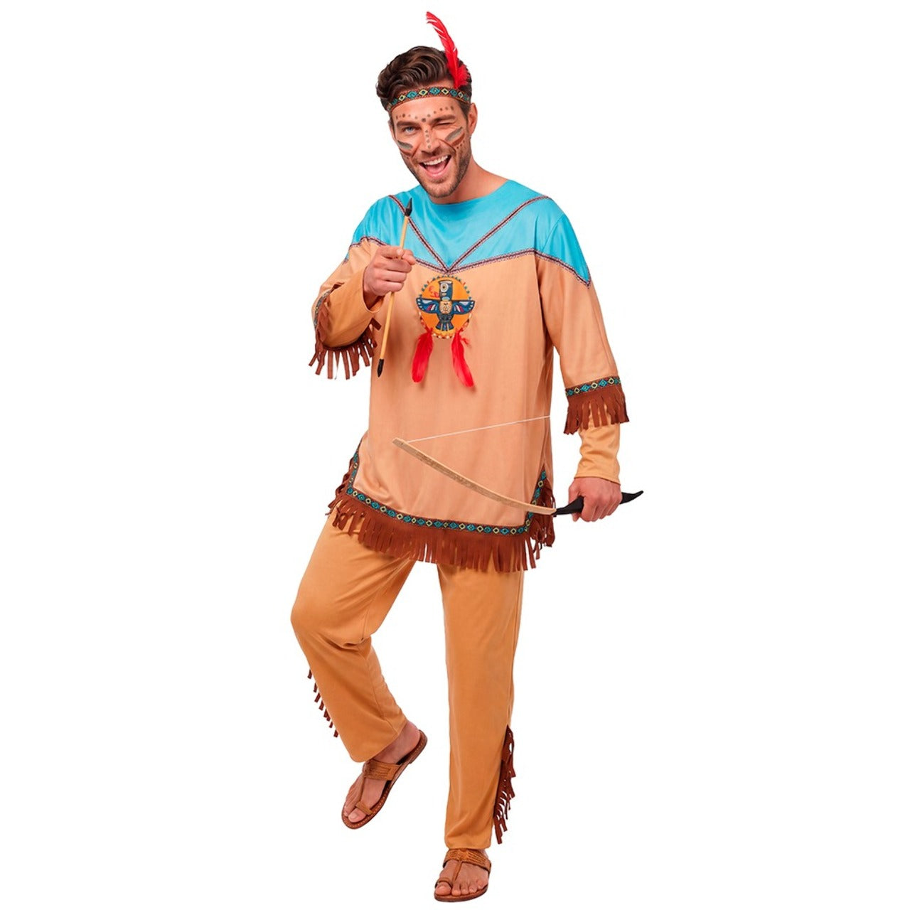 Mens Makah Indian Costume