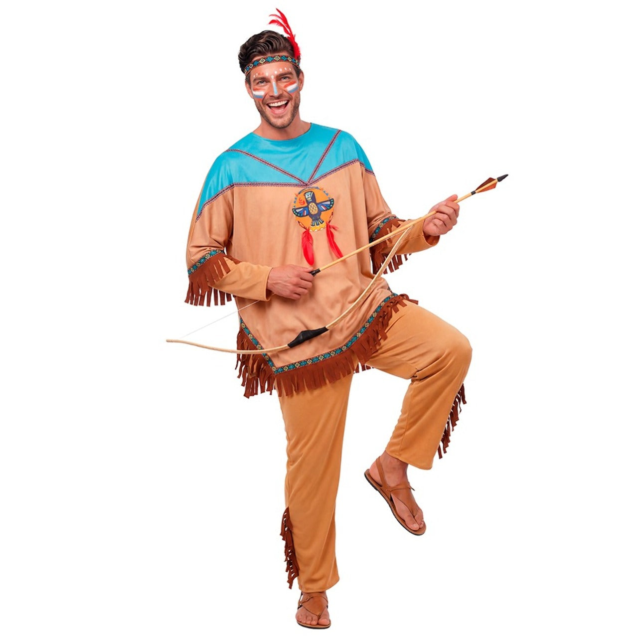 Mens Makah Indian Costume