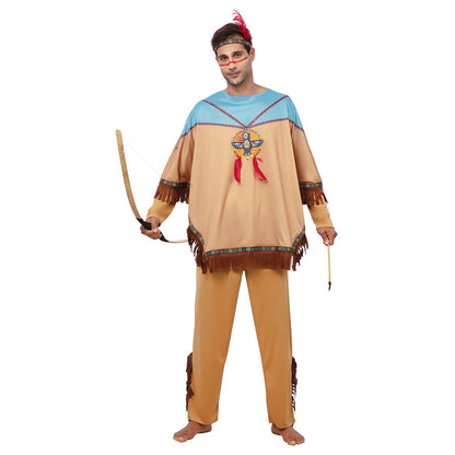 Mens Makah Indian Costume