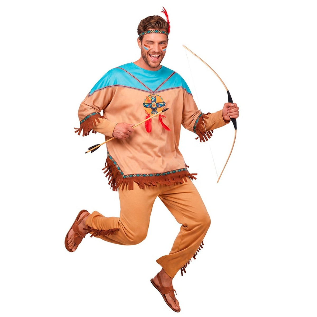 Mens Makah Indian Costume