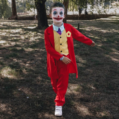 Boys Red Joker Costume