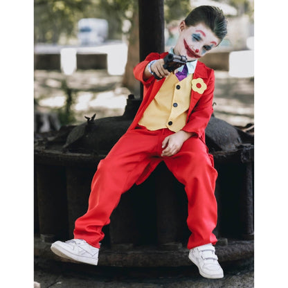 Boys Red Joker Costume