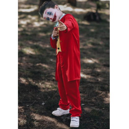 Boys Red Joker Costume