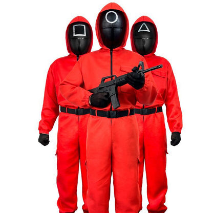 Kids Red Guard Squid Game Costume