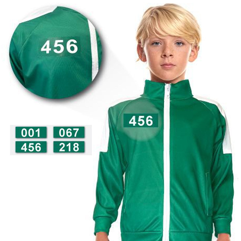 Kids Green Squid Game Player Costume