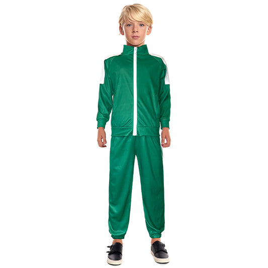 Kids Green Squid Game Player Costume