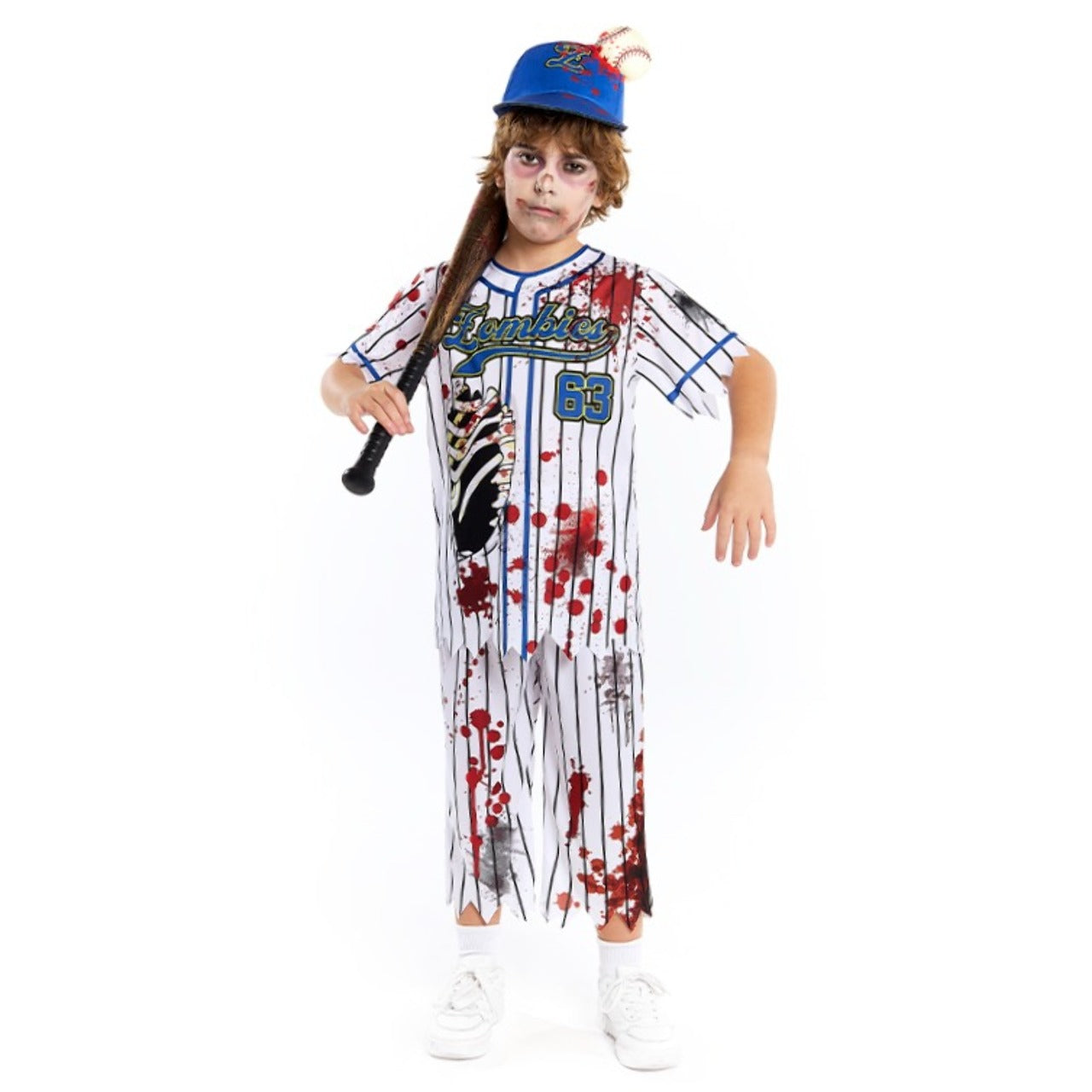 Boys Zombie Baseball Player Costume