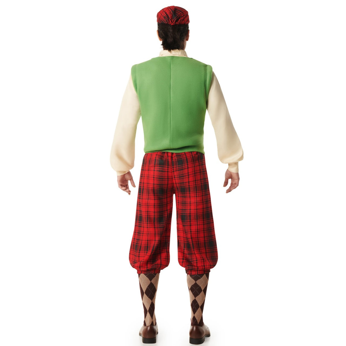 Mens Checked Golf Player Costume