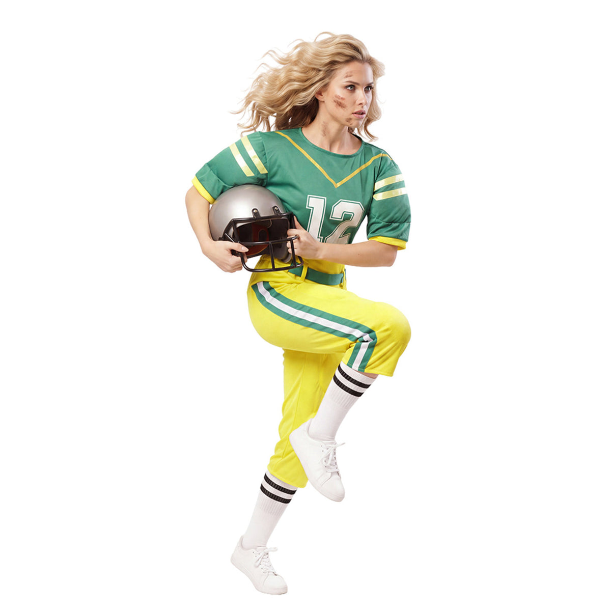 Womens Green Rugby Player Costume