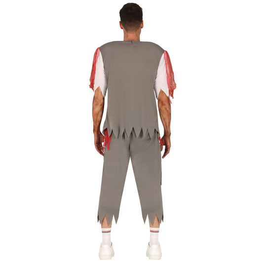 Mens Zombie Rugby Player Brains Costume