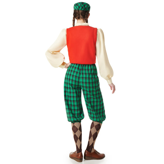 Womens Checked Golf Player Costume