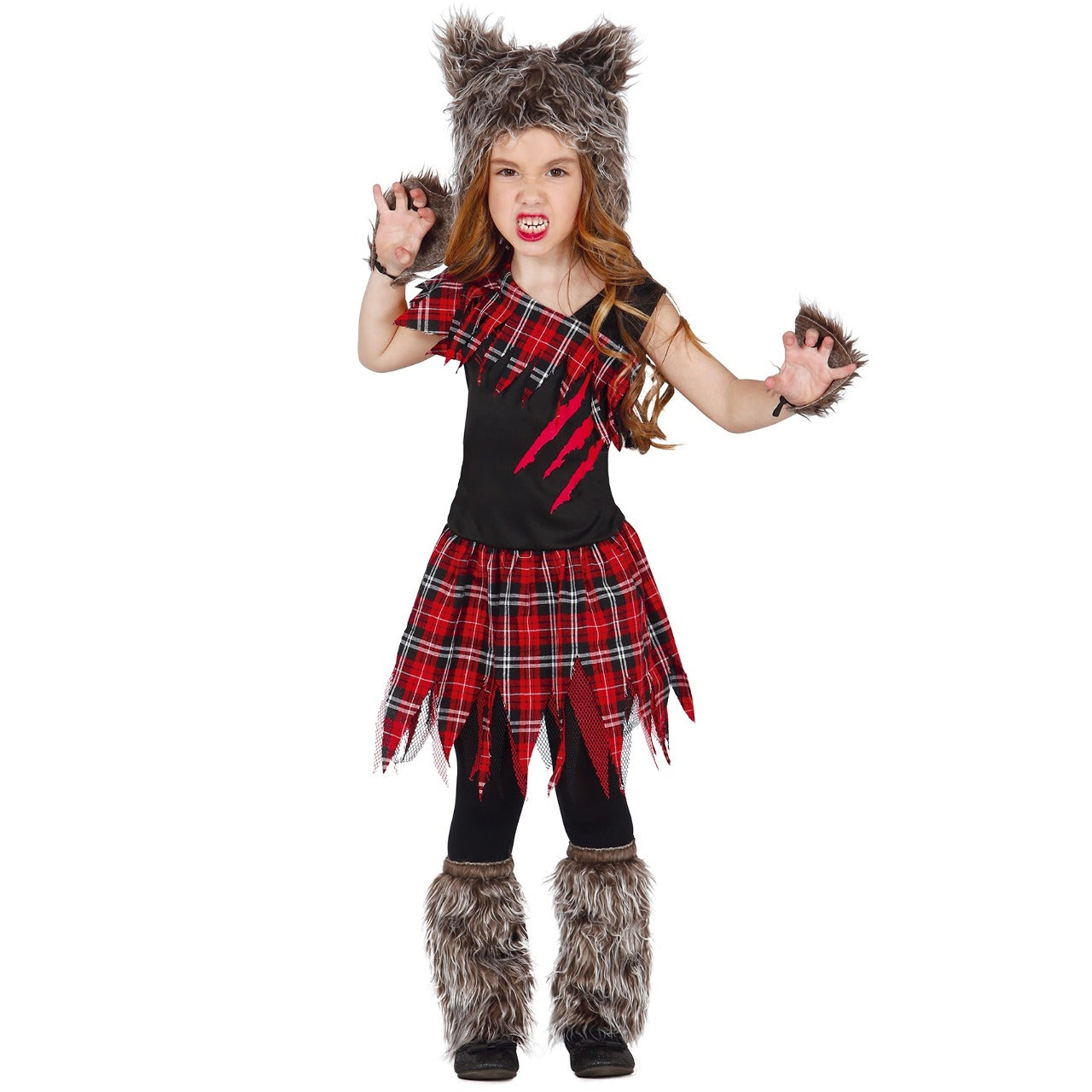 Girls Rebel Wolf Costume