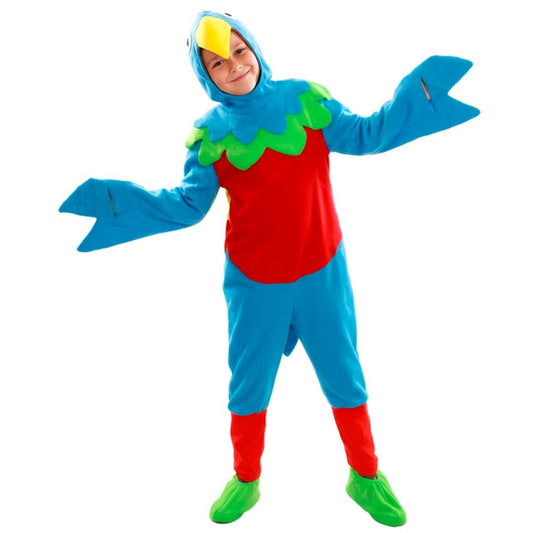 Kids Multicoloured Parrot Costume