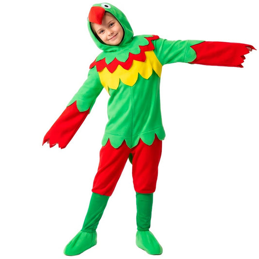 Kids Multicoloured Parrot Costume