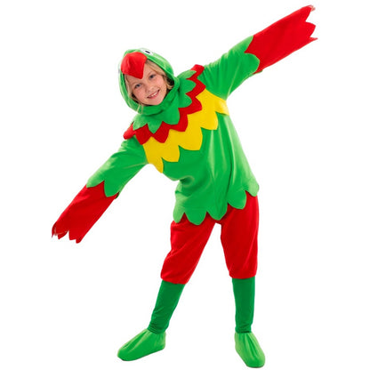 Kids Multicoloured Parrot Costume