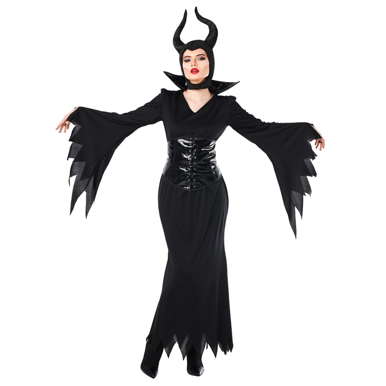 Womens Maleficent Corset Costume
