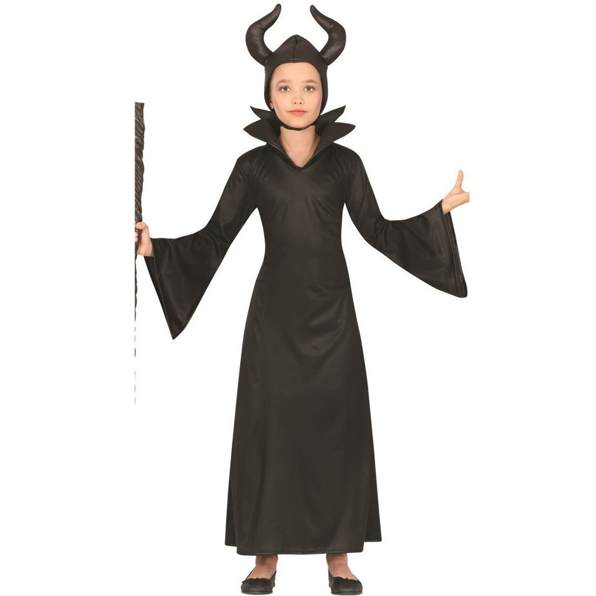 Girls Black Maleficent Costume