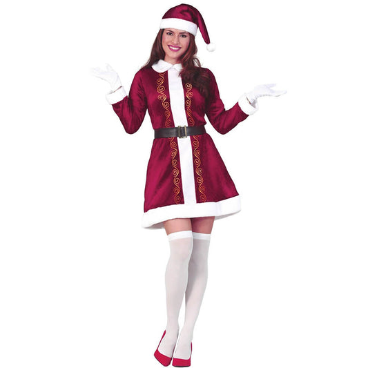 Womens Elegant Mrs Claus Costume