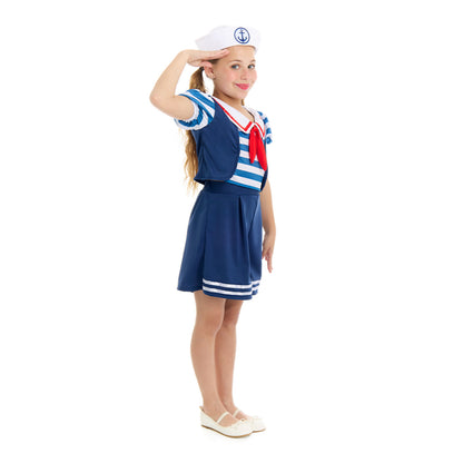 Girls Blue Sailor Costume