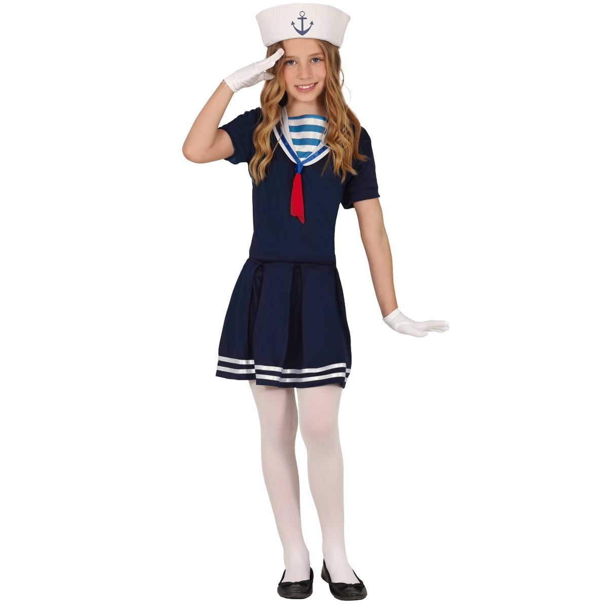 Girls Striped Sailor Costume
