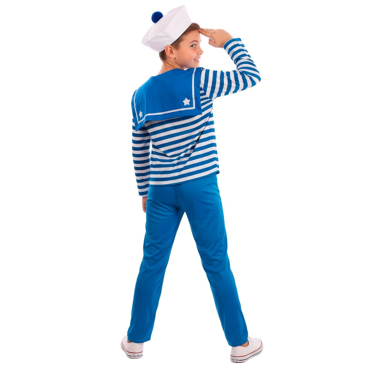 Boys Blue Striped Sailor Costume