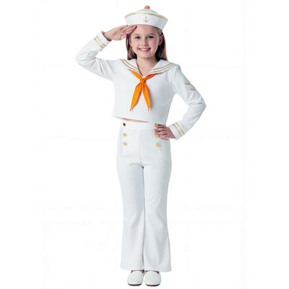 Kids White Sailor Costume
