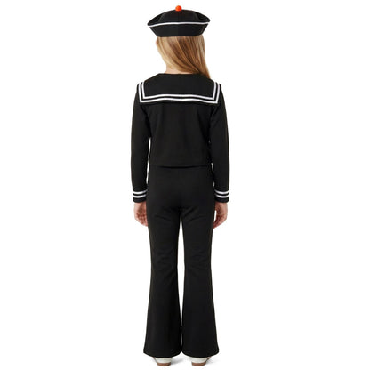 Kids Black Sailor Costume